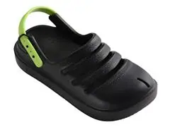 Sándalias Havaianas Kids Clog Preto/Verde Limao Tam 29-30 - 2
