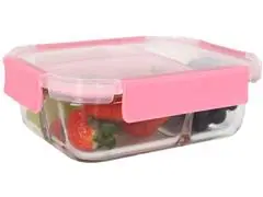 Pote Hermético Mundiart em Vidro com 3 Divisórias 1,04L - 0