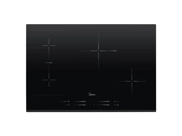 Cooktop por Indução Even Pro Midea em Vitrocerâmico 4 Bocas Preto 220V