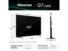 Smart TV 4K UHD QLED Hisense 100" Polegadas - 1