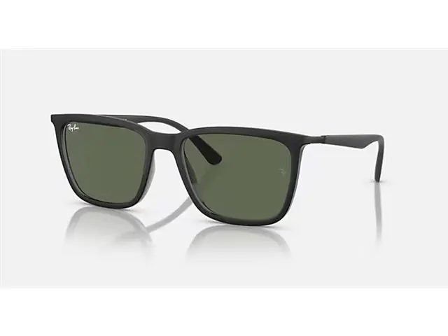 Óculos de sol Ray-Ban INJECTED SQUARE MATTE DARK TRANSPARENT GREY G15