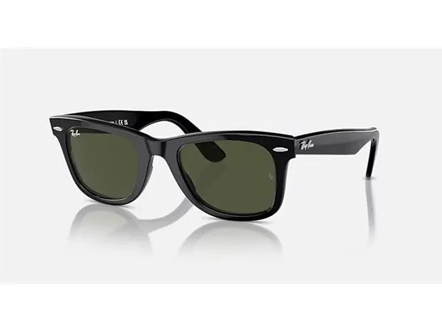 Óculos de sol Ray-Ban ACETATE SQUARE BLACK G-15 GREEN - WAYFARER