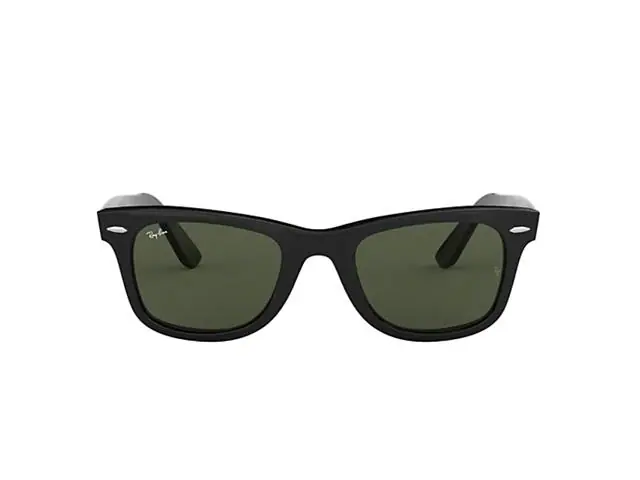 Óculos de sol Ray-Ban ACETATE SQUARE BLACK G-15 GREEN - WAYFARER