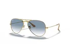 Óculos de sol Ray-Ban METAL PILOT ARISTA CLEAR GRADIENT BLUE - AVIATOR