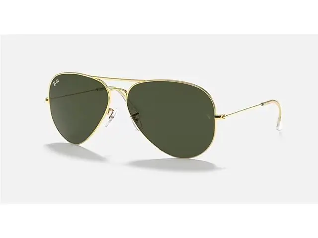 Óculos de sol Ray-Ban AVIATOR LARGE METAL II ARISTA G-15 VERDE
