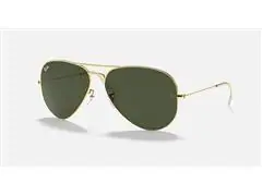 Óculos de sol Ray-Ban AVIATOR LARGE METAL II ARISTA G-15 VERDE