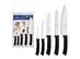 Jogo Facas Tramontina Felice Inox Preto 5 Peças - 0