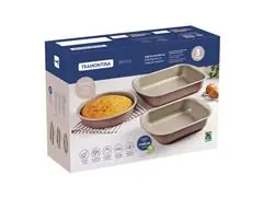 Jogo Assadeiras Tramontina Brasil Antiaderente Mocaccino 3 Peças - 1