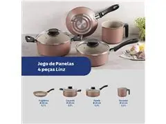 Jogo Panelas Tramontina Linz Antiaderente Mocaccino 4 Peças - 7