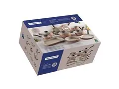 Jogo Panelas Tramontina Linz Antiaderente Mocaccino 10 Peças - 1