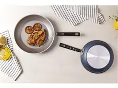 Jogo Frigideiras Tramontina Versalhes Antiaderente Azul 2 Peças - 4