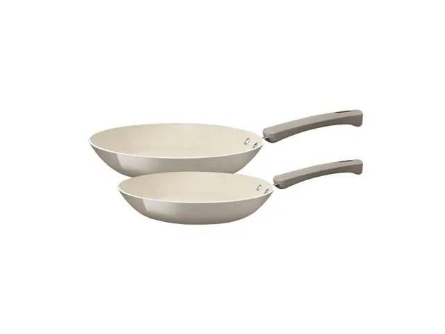 Jogo Frigideiras Tramontina Veronese Cerâmica Bege 2 Peças