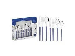 Faqueiro Tramontina Obelline Inox Azul Boreal 42 Peças