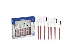 Faqueiro Tramontina Obelline Inox Vinho Rubi 42 Peças
