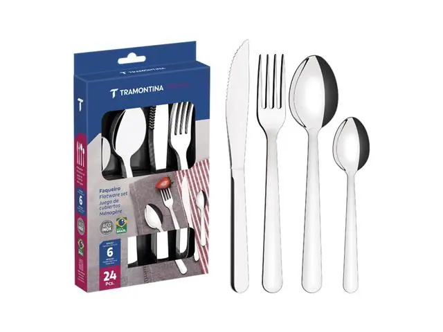 Faqueiro Tramontina Malibu Aço Inox 24 Peças