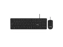 KIT TECLADO E MOUSE COM FIO LITY ABNT2 PLUG&PLAY 107 TECLAS  PRETO - 0