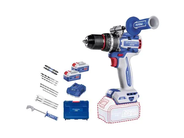 Parafusadeira Impacto 20V 96Nm Kit 2Bat 4Ah + Maleta