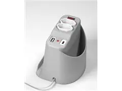 Totem de Tomadas de Mesa - Ice Silver - 0