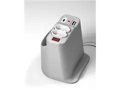 Totem de Tomadas de Mesa - Ice Silver - 2