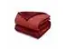 Edredom Casal Plush Flannel Vermelho Escuro/Claro 1pc - 2
