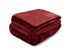 Edredom Buettner Queen Plush Flannel Dupla Face 240mx260m Vermelho