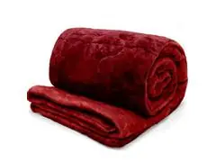 Edredom Buettner Solteiro Plush Flannel Dupla Face 160mx240m Vermelho - 0