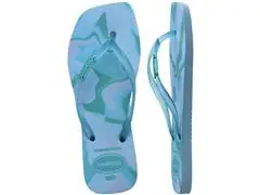 Chinelo Havaianas Square Jelly Fc Azul Lavanda Tam 41-42 - 4