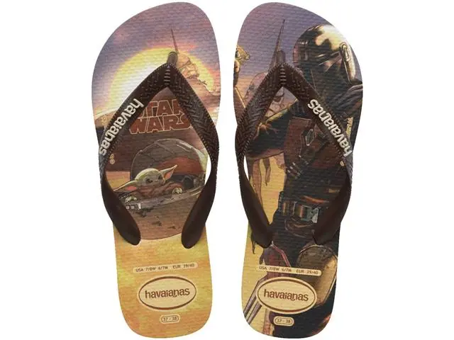 Chinelo Havaianas Star Wars Bege/Bege Tam 43-44