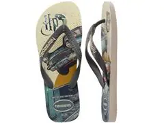 Chinelo Havaianas Harry Potter Bege Palha/Cinza Aco Tam 35-36 - 4