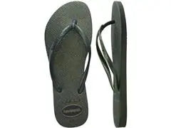 Chinelo Havaianas Slim Gloss Verde Olive Tam 33-34 - 4