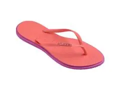 Chinelo Havaianas Slim Point Rosa Gum/Coral Tropical Tam 35-36 - 1