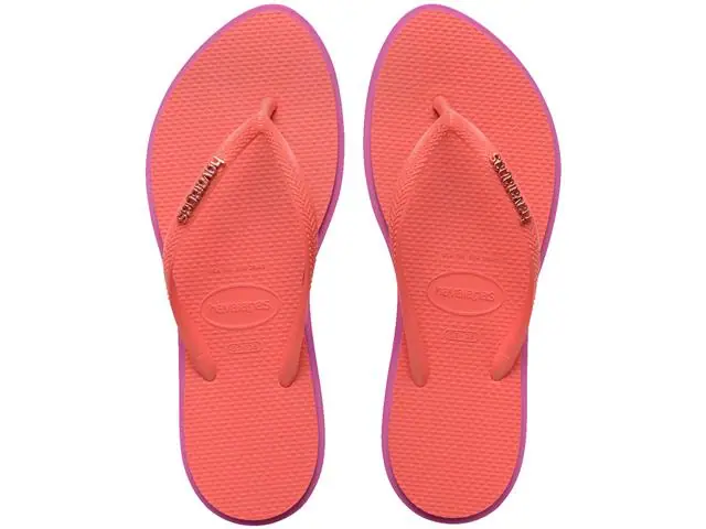 Chinelo Havaianas Slim Point Rosa Gum/Coral Tropical Tam 37-38