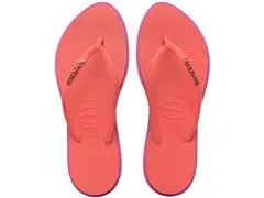 Chinelo Havaianas Slim Point Rosa Gum/Coral Tropical Tam 41-42 - 0