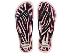 Chinelo Havaianas Slim Animals Bege Palha/Cinza Dark Metalico Tam 35-3 - 0