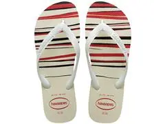 Chinelo Havaianas Top Basic - Branco/Vermelho Tam 37-38 - 0