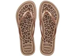 Chinelo Havaianas Slim Animals Rose Gold/Rose Gold Tam 39-40