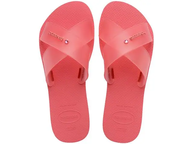 Chinelo Havaianas Aqua Jelly Fc Coral Tropical Tam 37-38