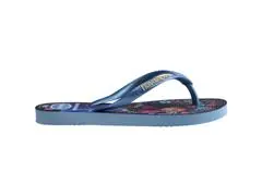 Chinelo Havaianas Kids Slim Princess Azul/Azul Lavanda Tam 23-24 - 2