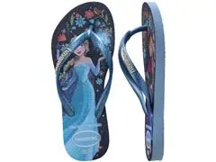 Chinelo Havaianas Kids Slim Princess Azul/Azul Lavanda Tam 29-30 - 4