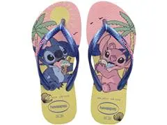 Chinelo Havaianas Kids Slim Disney Fc Buttercream Tam 25-26