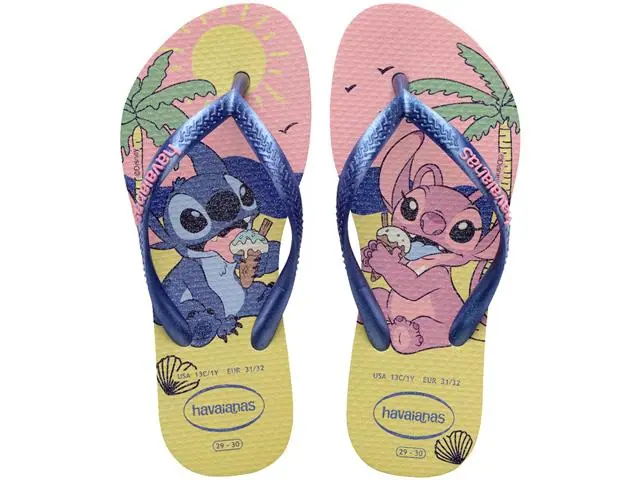 Chinelo Havaianas Kids Slim Disney Fc Buttercream Tam 29-30