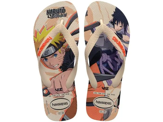 Chinelo Havaianas Top Naruto Areia/Areia Tam 35-36