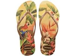 Chinelo Havaianas Slim Tropical Amarelo Caja Tam 35-36