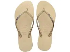 Chinelo Havaianas Slim Sparkle Me Areia Tam 39-40