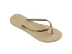 Chinelo Havaianas Slim Glitter Ii Areia Tam 33-34 - 1