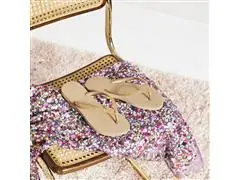 Chinelo Havaianas Slim Glitter Ii Areia Tam 41-42 - 6