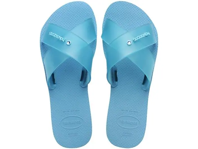 Chinelo Havaianas Aqua Jelly Fc Azul Lavanda
