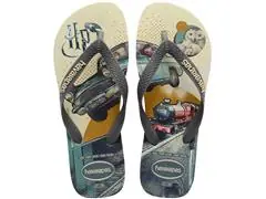 Chinelo Havaianas Harry Potter Bege Palha/Cinza Aco