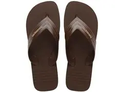 Chinelo Havaianas Hybrid Be Cafe/Cafe