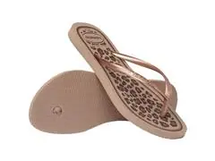Chinelo Havaianas Slim Animals Rose Gold/Rose Gold - 3